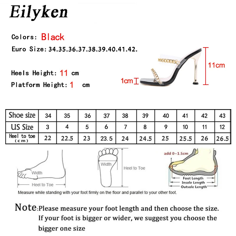 The ultimate in style and comfort with Clear PVC Transparent High Heel Slippers.