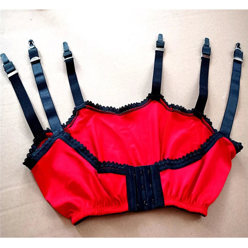 High Waist Mesh Garter Belt - Elastic Suspender - S, M, L, XL, 2XL Nylongerie High Waist Mesh Garter Belt - Elastic Suspender - S, M, L, XL, 2XL Nylongerie