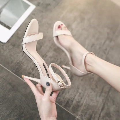 Experience the ultimate in style and comfort with our Buckle Strap Stiletto Heels!