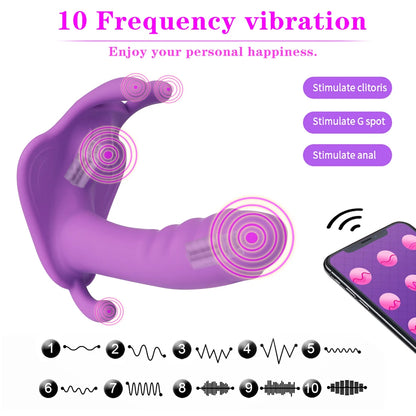 Unsichtbarer, ferngesteuerter und tragbarer Vibrator für Frauen