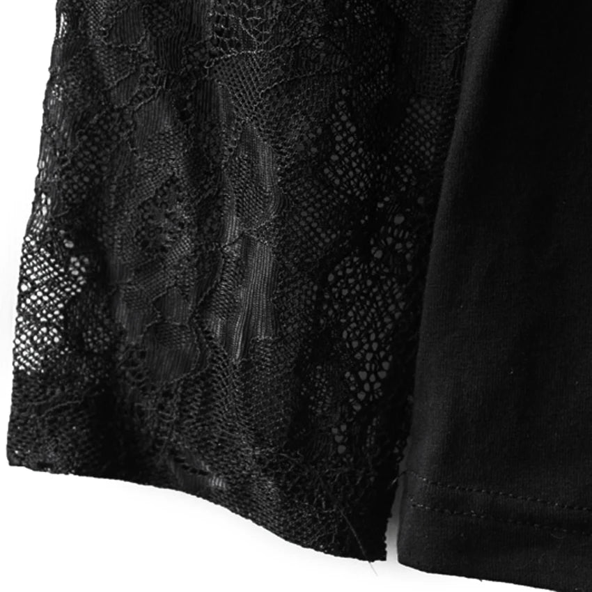 Step up your fashion game with this stunning Lace Patchwork Top