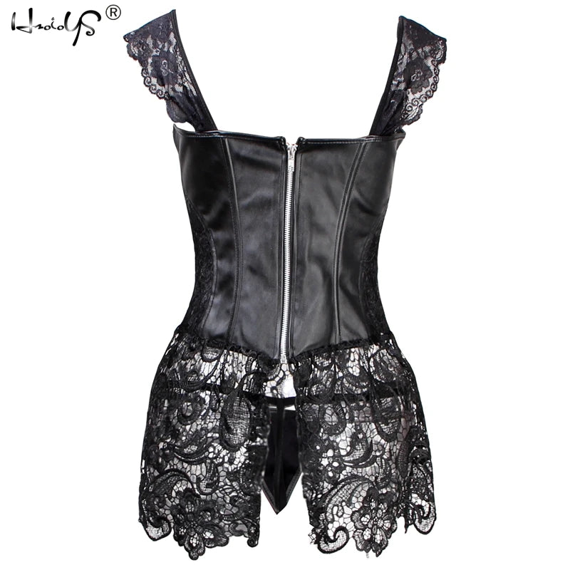 This stunning Bustier, complete with a G-string, is sure to make you feel confident and alluring.