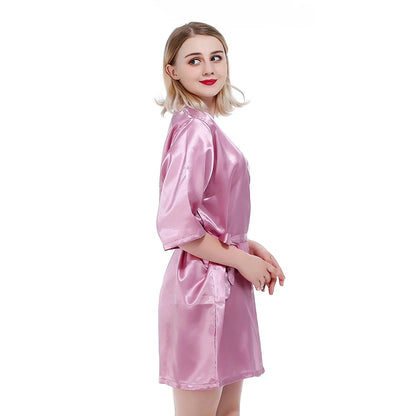 Experience luxury in our truly elegant Satin Night Robe