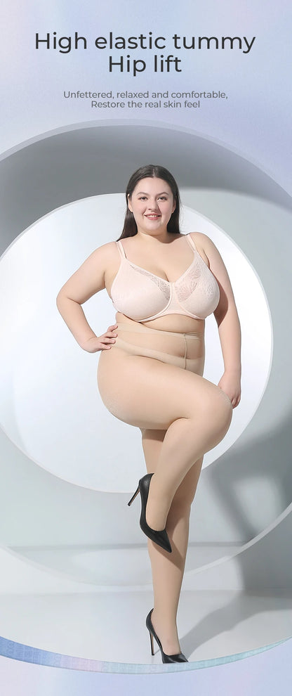 Step out in confidence in these Sexy 30D Tear-resistant Plus-Size  High-Elasticity Tights