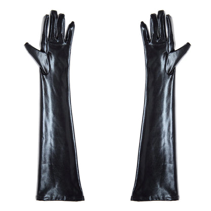 Fahionable, new and long Faux-Leather Designer Gloves