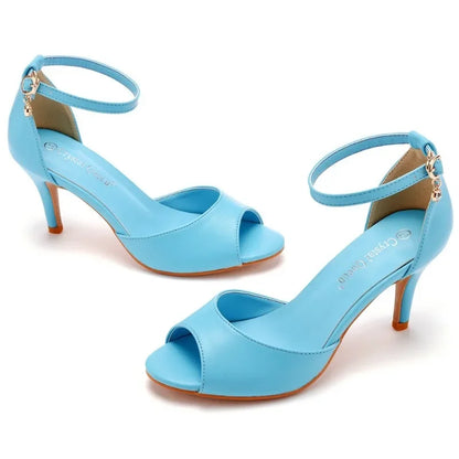 Experience the ultimate in style and comfort with our  Summer Solid High Heel Pumps!