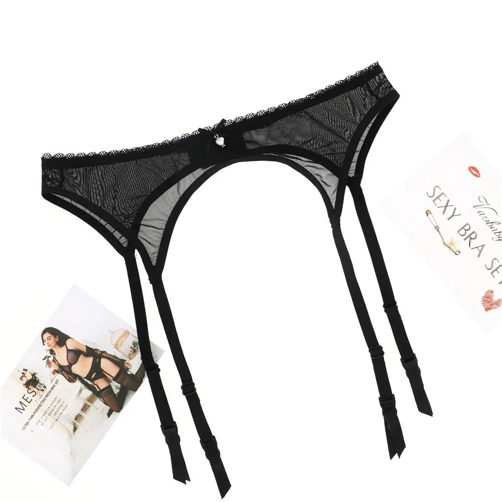 Indulge in the captivating and alluring charm of this Sexy Lace Garter Suspenders.