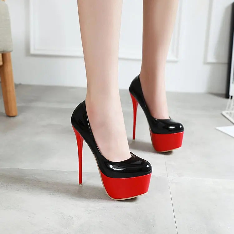 Unleash your inner confidence and elevate any outfit with these 16cm Platform Heels