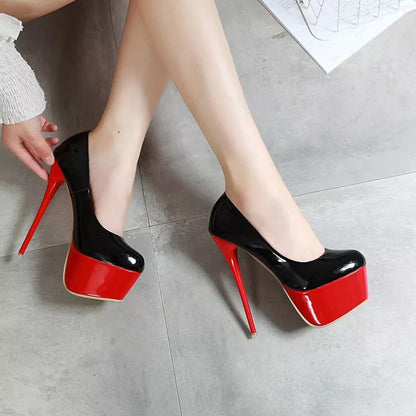 Unleash your inner confidence and elevate any outfit with these 16cm Platform Heels