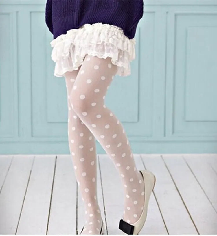 Indulge in the irresistible allure of our Polka Dot Tights!