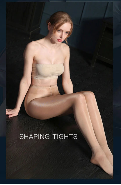 Get ready to feel confident and powerful in our 50D Shiny Shaping Tights!