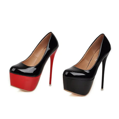 Unleash your inner confidence and elevate any outfit with these 16cm Platform Heels