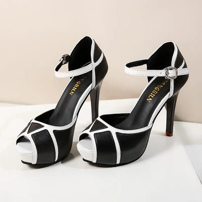 The perfect addition to your wardrobe - our sexy Hollow Buckle Heels!